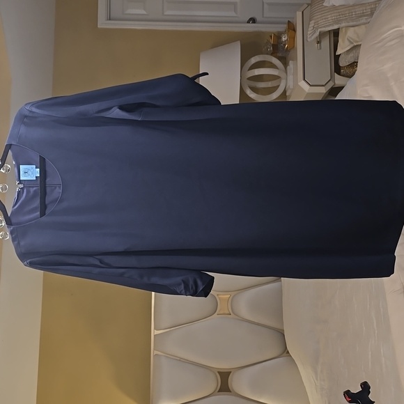 CeCe Navy Blue Midi Dress - Picture 1 of 12